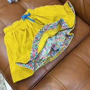 New Mini Boden Mustard Corduroy Skirt . 5-6years Woven Twirly Skirt